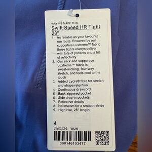 Lululemon Swift Speed HR Tight 28”